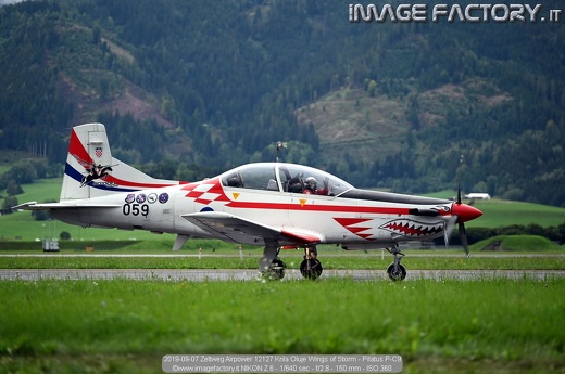 2019-09-07 Zeltweg Airpower 12127 Krila Oluje Wings of Storm - Pilatus P-C9